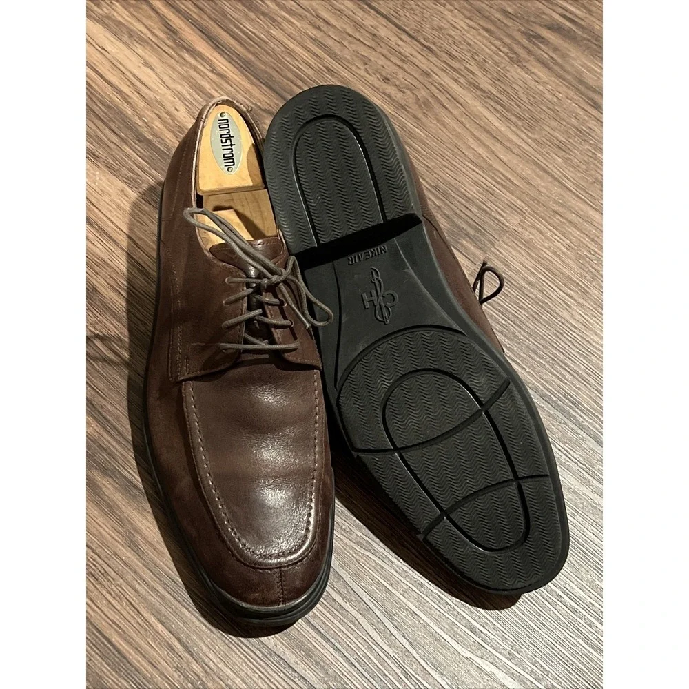 Cole Haan Air Stylar Spit Toe Oxford Men's Leather Shoes 10M Brown C10697